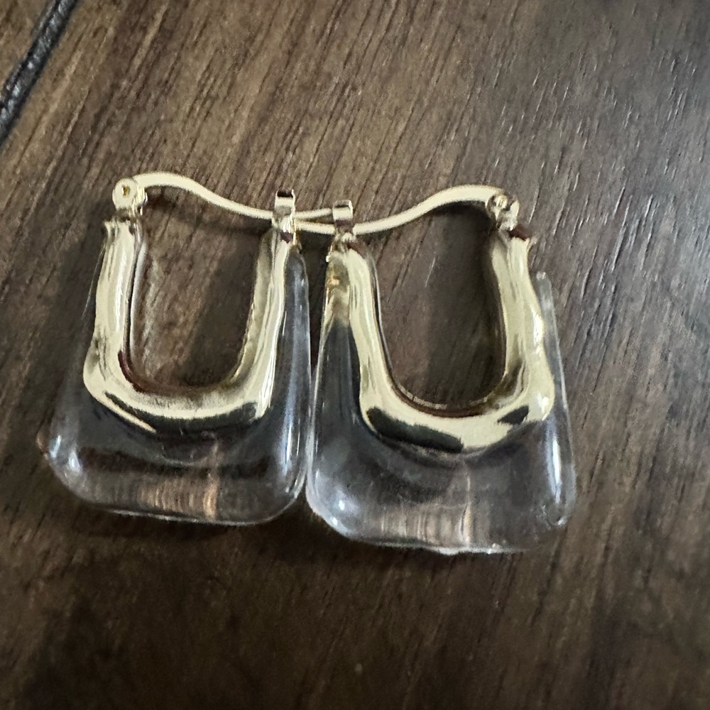 New Earrings 2022 Trendy Multiple Clear Acrylic Geometric Drop Earrings